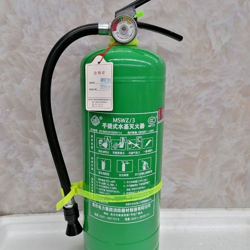 3升国标水基灭火器水雾6升9l消防器材环保绿色绿瓶灭火器泡沫型