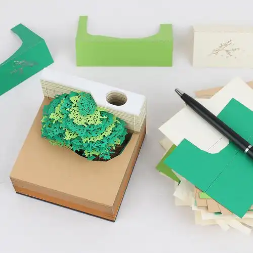 姻缘树3d便签纸ins网红抖音文创便利签贴纸立体纸雕模型便签本