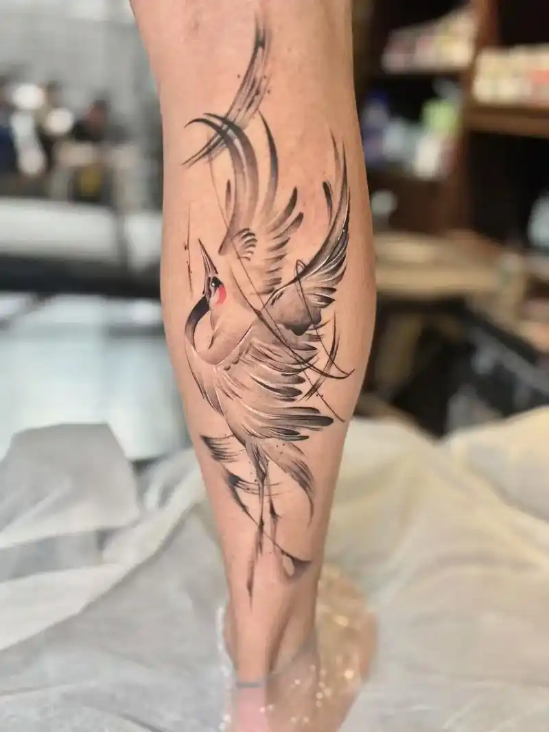 鹤 完工耗时3h 中国风永远耐看