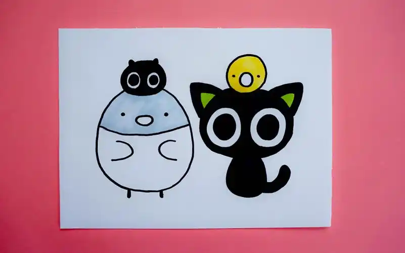 60秒教你画最可爱的罗小黑,保证学会!_哔哩哔哩_bilibili