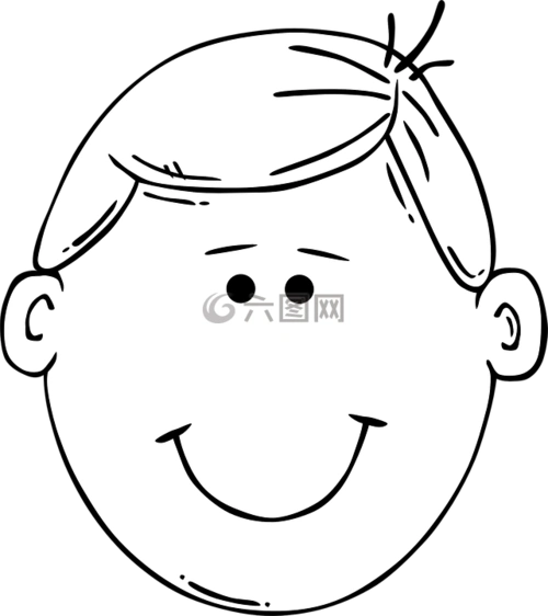 男孩快乐脸