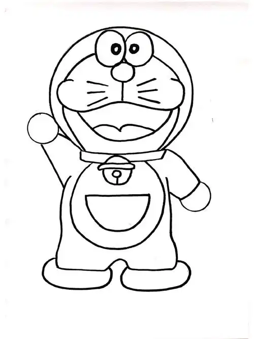 哆啦a梦儿童简笔画