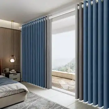 2022全新升级款流行窗帘窗帘免打孔安装带杆全套一整套卧室遮光布2022