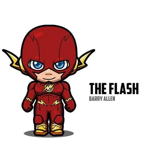 卡通人物闪电侠简笔画