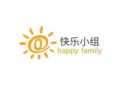 快乐小组logo标志设计