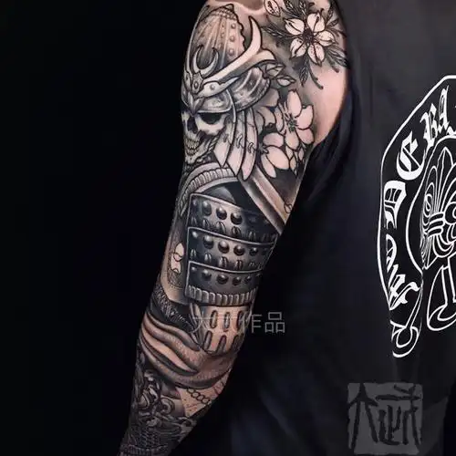 骷髅鬼武士花臂恢复后的效果