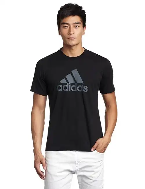 adidas 阿迪达斯 男式 运动t恤 x21220 黑 175/96-运动户外休闲-亚马