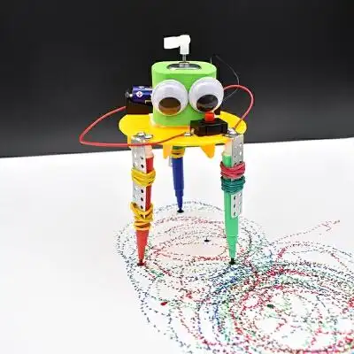 diy走路机器人儿童科学作品材料小学生手工科技小制作小发明玩具