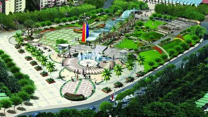 广场景观鸟瞰图