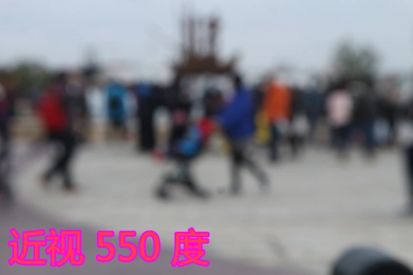 模拟从远视1000度到近视1000度看到的效果多图