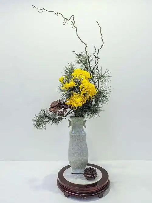 菊韵芳华--插花艺术 - 美篇