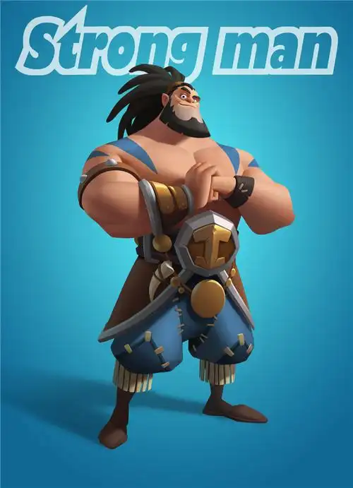 3d欧美q版人物可爱造型风格插画原画美术cg手绘学习参考临摹素材