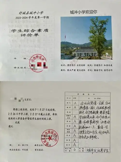城冲小学有效开展学生综合素质评价