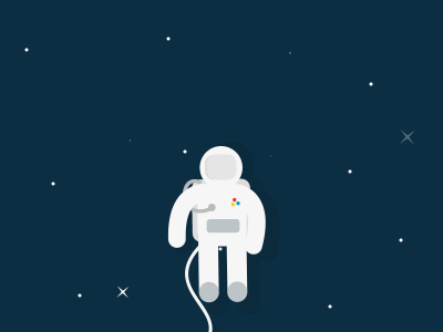 我去太空漫步啦.