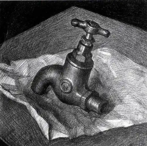 素描水龙头画22张
