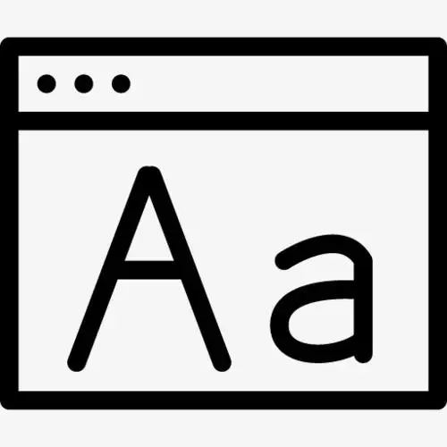 font window icon【高清图标元素png素材】-90设计
