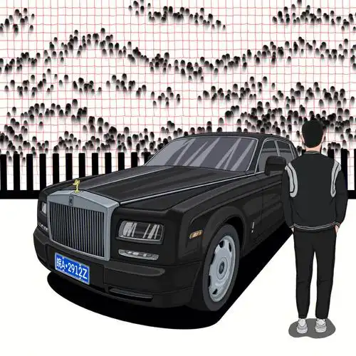 劳斯莱斯  #汽车插画  #画车达人  #壁纸  #头像  #女生头像  #手绘