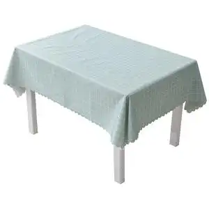 馨生活桌布防水防油免洗家用长方形餐桌布茶几垫布艺格子简约台布