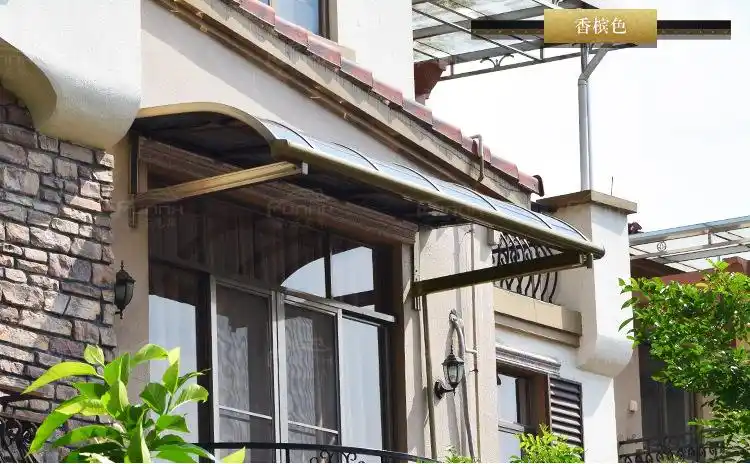 富诺尼华铝合金雨棚 车棚 露台棚r型l型主体铝合金 顶篷聚碳酸酯板