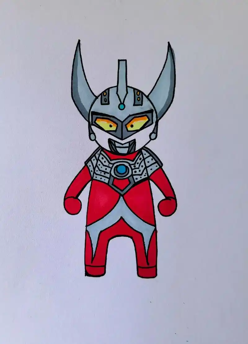 画起来!#泰罗奥特曼 #奥特曼 - 抖音