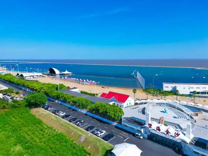 6月20日,上海奉贤碧海金沙景区正式开泳,宣布进入夏日旅游季.