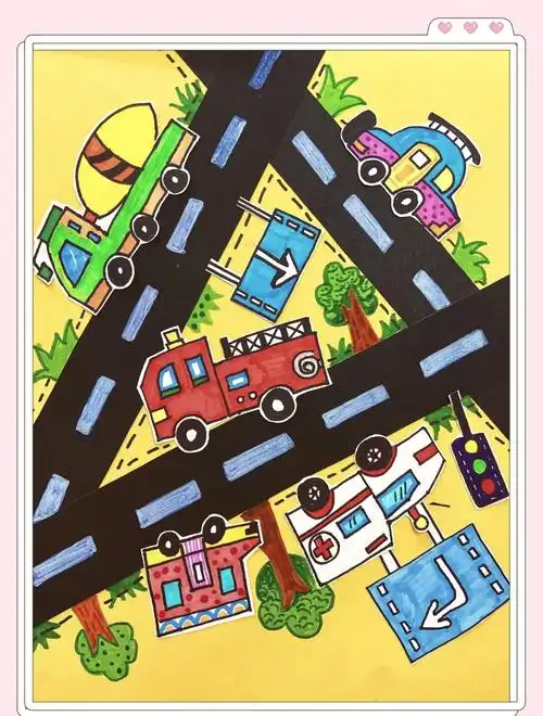 96简笔画马路教程