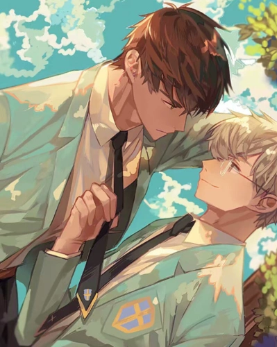 画师笔下的魔卡少女樱,月偷笑着紧抱桃矢,小狼满满的男友力