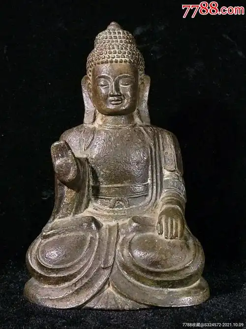 元代铜释迦摩尼佛像.