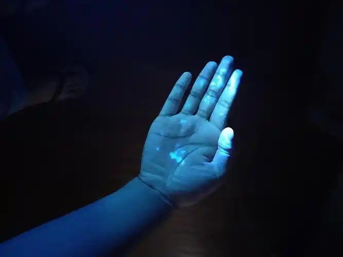 【讨论】大家试过用伍德氏灯照自己吗.(有图)