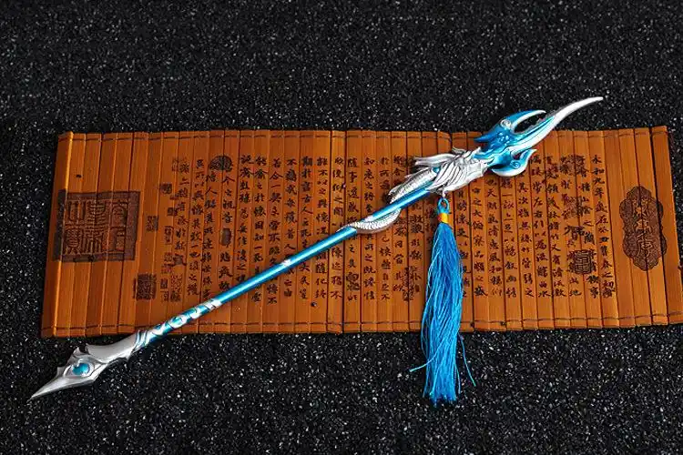 剑侠情缘3 剑网三橙武 明教明王镇狱 22厘米合金武器兵器