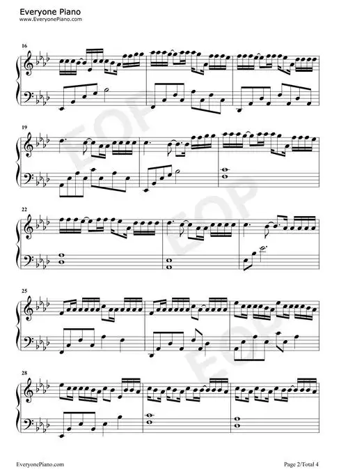 透明-邓紫棋慵懒风格的饶舌情歌五线谱预览2-钢琴谱文件(五线谱,双手