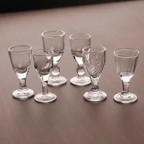 玻璃小白酒杯酒盅一口杯烈酒杯加厚款5ml玻璃杯子多款特价