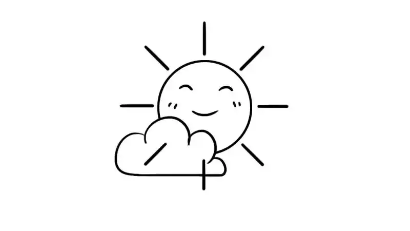 卡通太阳图片简笔画太阳的卡通画法