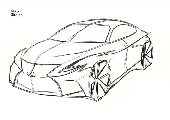 手把手教你画车子