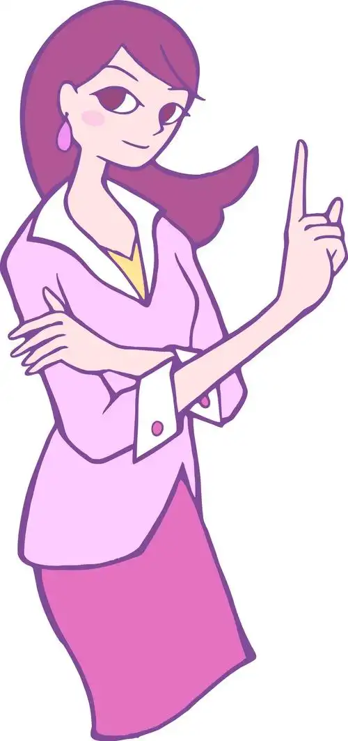 卡通女性插画矢量图片卡通人物女性插画卡通矢量