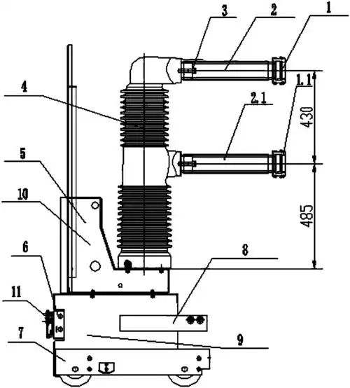 5kv高海拔用户内高压真空断路器手车有效