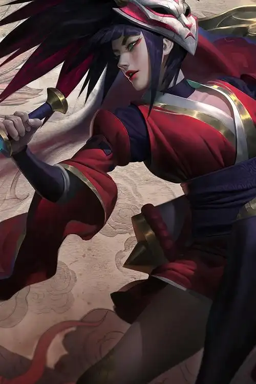 阿卡利,美丽的女孩,英雄联盟 4k