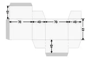 长方体展开图剪纸