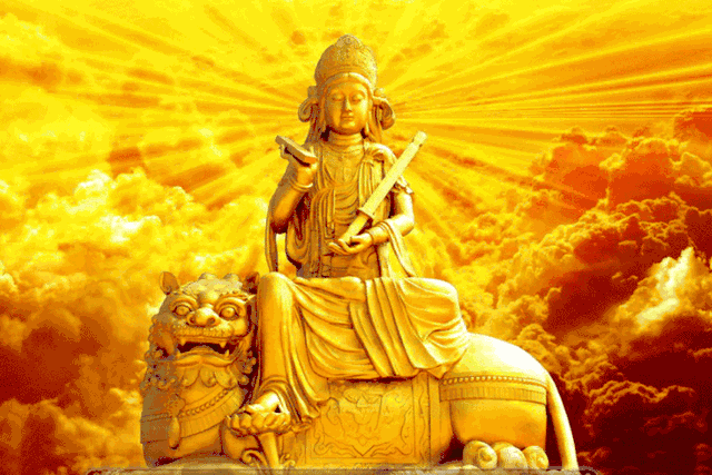 文殊菩萨诞辰,文殊普贤菩萨佛像图片(文殊菩萨诞辰日 菩萨护佑圣相)
