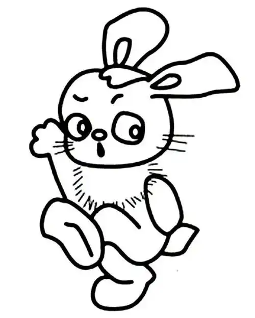 兔子简笔画大全 跳舞的兔子简笔画 - 元艺考