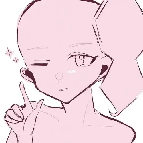 (国庆开个稿 #桉某卑微画画日常  #procreate绘画  #模板  #大头模板