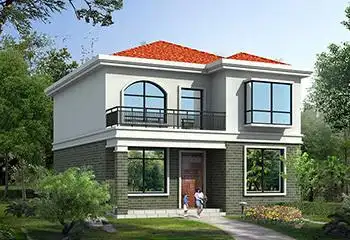 农村二层住宅楼房设计图纸全套方案施工图效果图二层别墅设计图图纸之