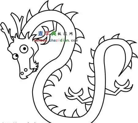 龙的简笔画西游记中的龙王