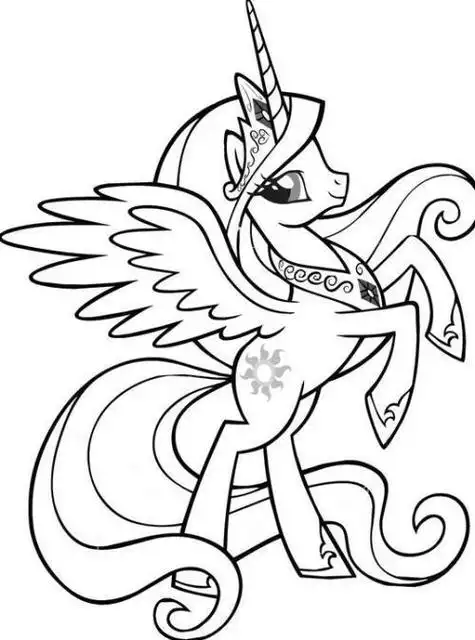 小马宝莉的紫悦简笔画