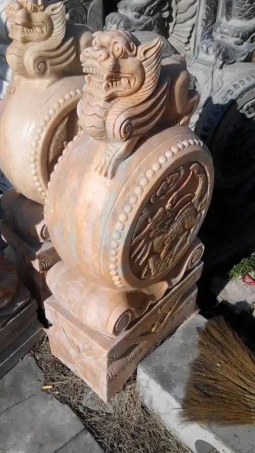 抱鼓石供应镇宅抱鼓石恒发石业家用抱鼓石两对石雕门墩抱鼓石