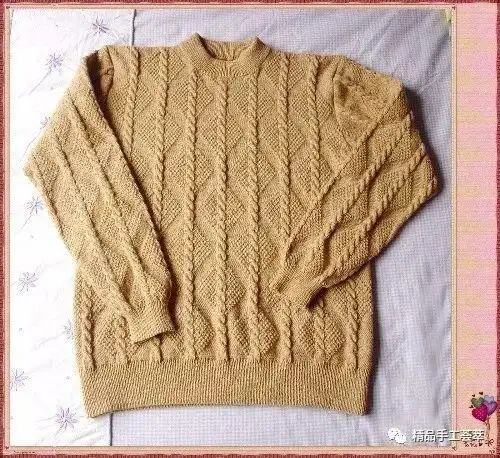 一个贴六款男士毛衣编织花样看看高手们的男士毛衣款式