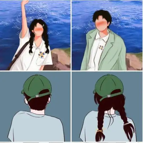 小清新情侣头像