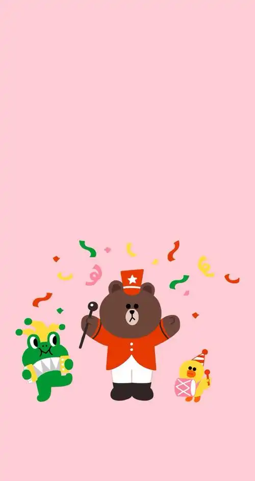 line friends 高清手机壁纸 可妮兔 布朗熊