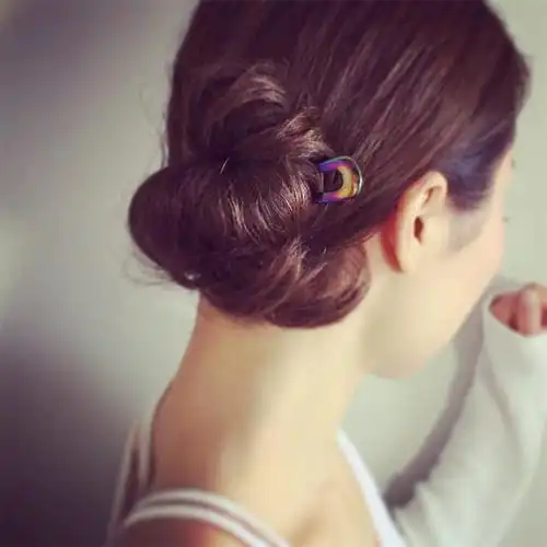 超实用加长金属u形发簪日本专柜同款简约百搭盘发簪子步摇发钗女