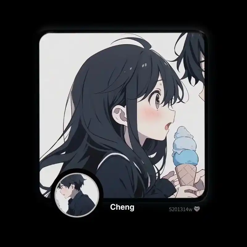 "冰淇淋情头"#动漫情头 #情侣头像 #宠溺情头 #超甜情侣 - 抖音